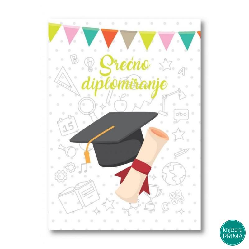 Čestitka HAPPY PRINT - Srećno diplomiranje 