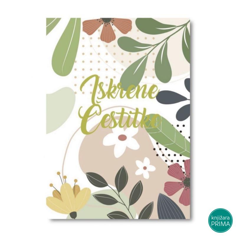 Čestitka HAPPY PRINT - Iskrene čestitke 