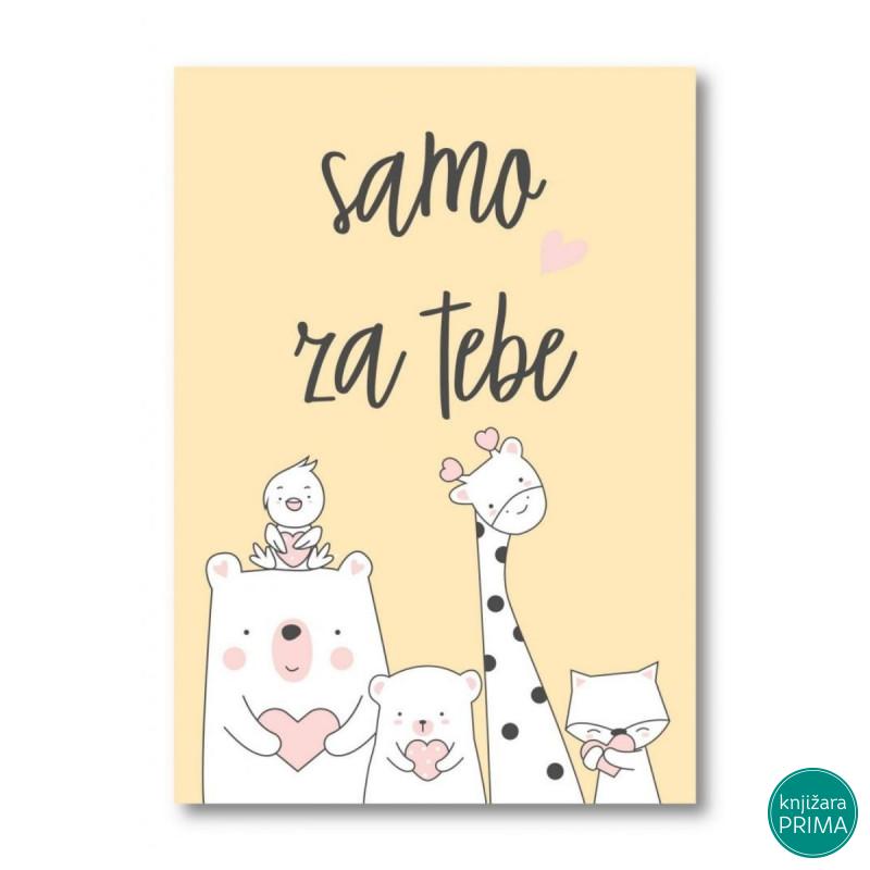 Čestitka HAPPY PRINT - Samo za tebe 