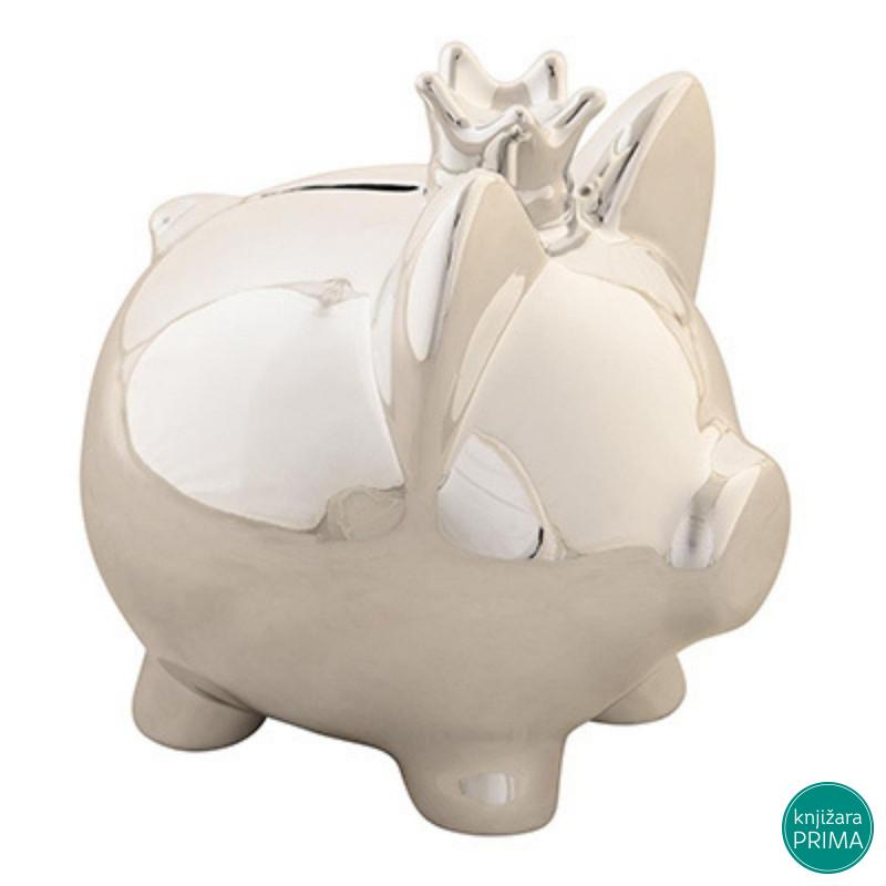 Kasica prasica ITEM srebrna 