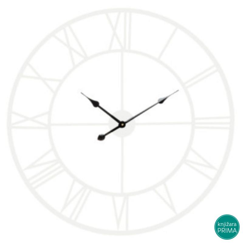 Metalni zidni sat ITEM beli 