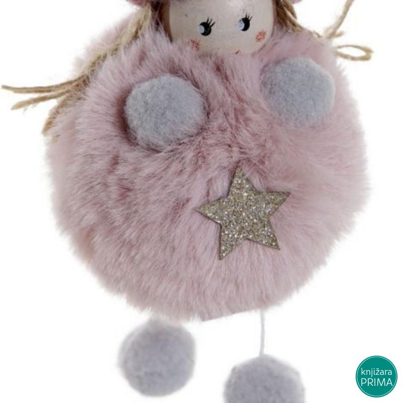 Viseći ukras devojčica sa kapom ITEM novogodišnja dekoracija 