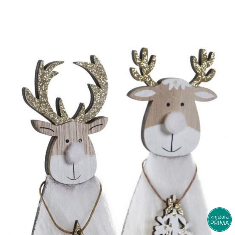 Drveni irvas ITEM novogodišnja dekoracija 