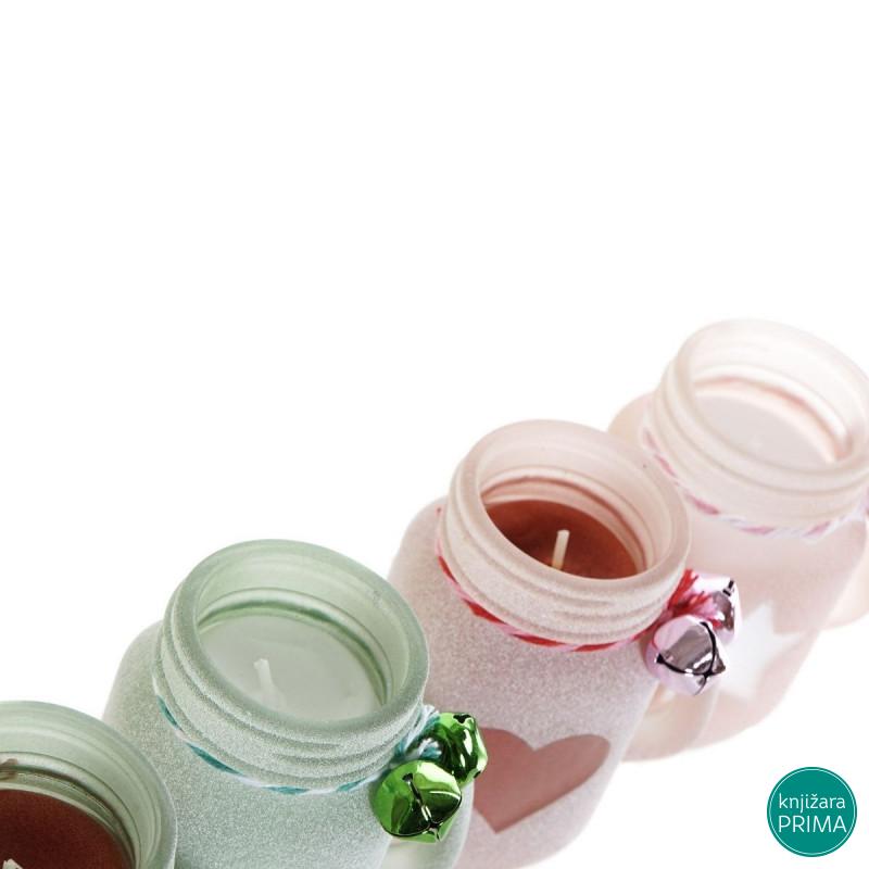 Sveća u teglici ITEM novogodišnja 