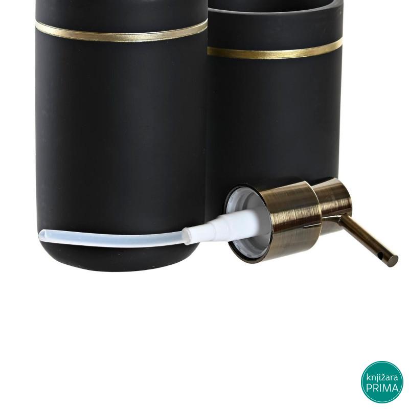 Set za kupatilo ITEM Crno-zlatni 