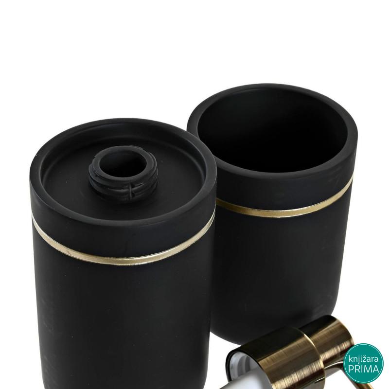 Set za kupatilo ITEM Crno-zlatni 