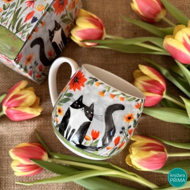 Velika šolja DUO Cats World Meadow 