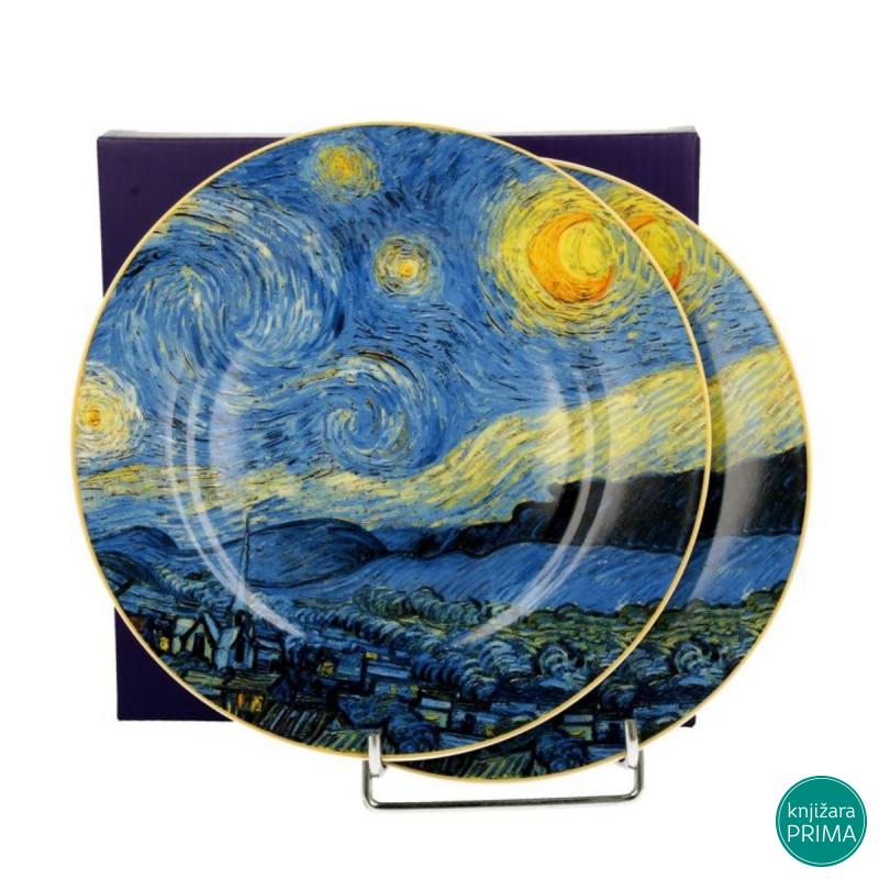 Set desertnih tanjira DUO Van Gogh Starry Night 