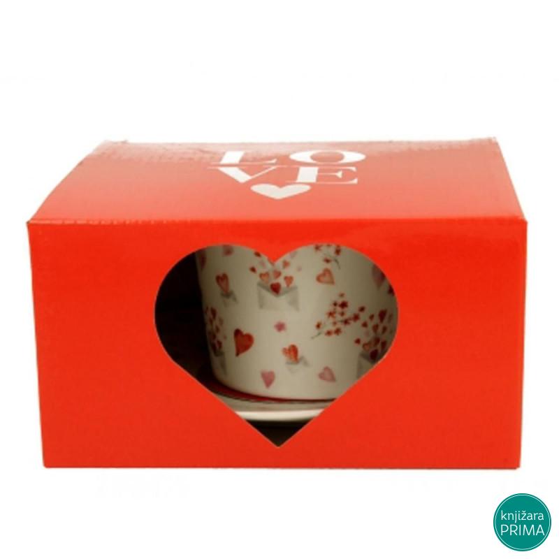 Šolja sa tacnom DUO Valentine 