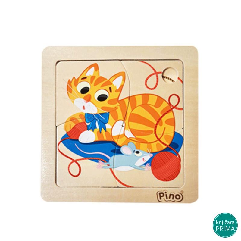 Slagalica mini PINO mačka i miš 