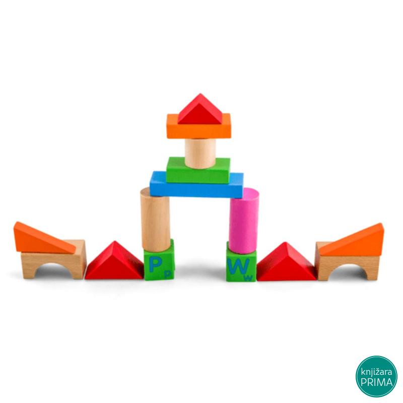 Drvene kocke PINO 100 kom 