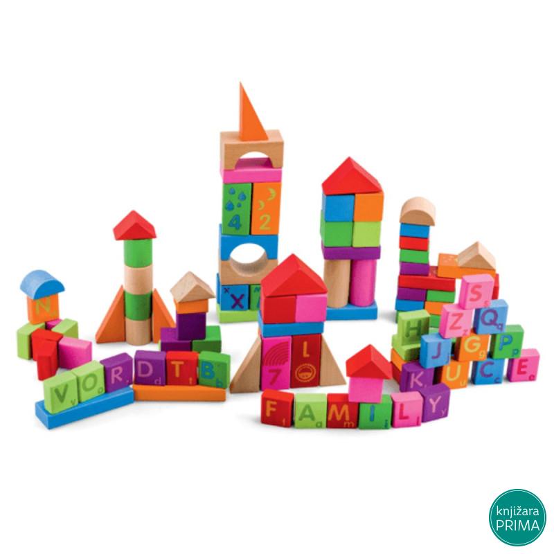 Drvene kocke PINO 100 kom 