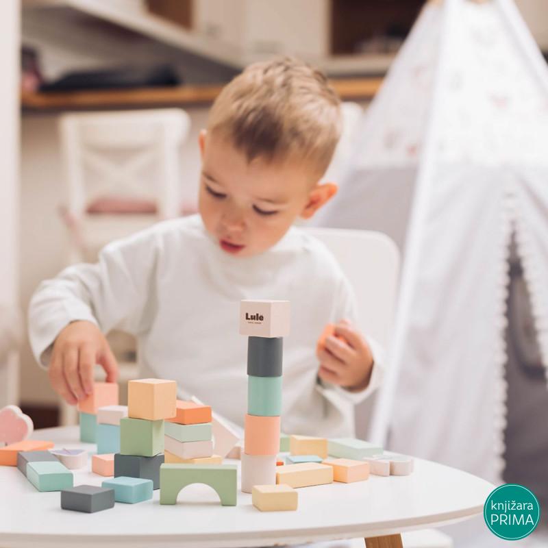 Drvene kocke LULE 42 kom 