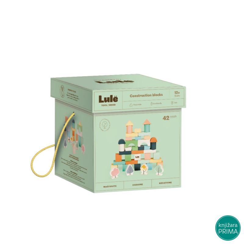 Drvene kocke LULE 42 kom 