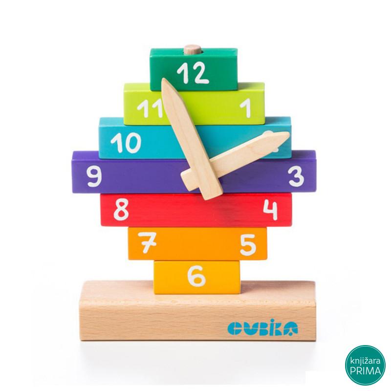 Drveni sat CUBIKA 10 elemenata 