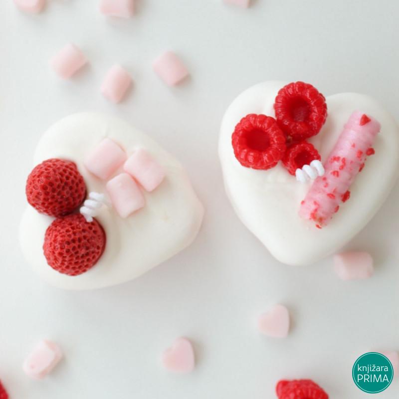 Sveća srce roze KETLIMONS Tortica set 2/1 