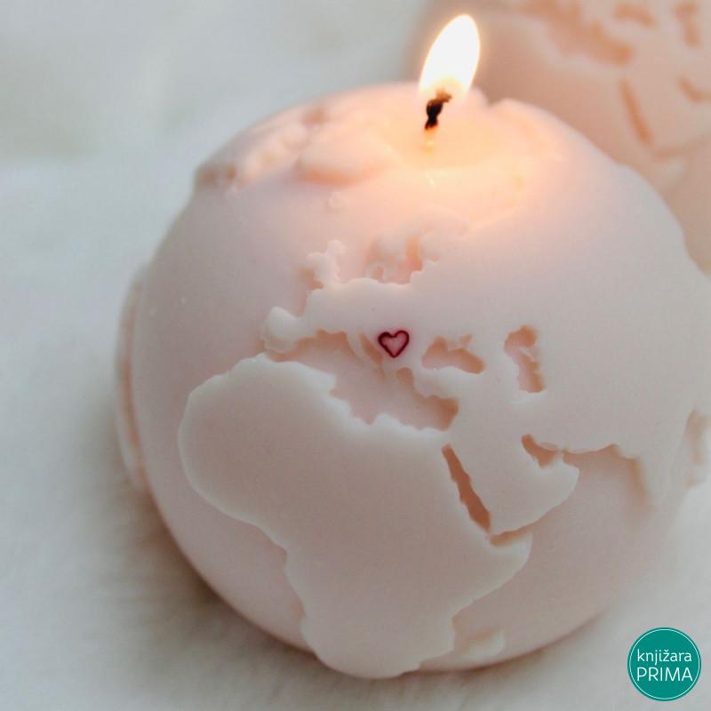 Sveća planeta KETLIMONS roze 