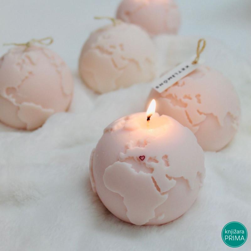 Sveća planeta KETLIMONS roze 