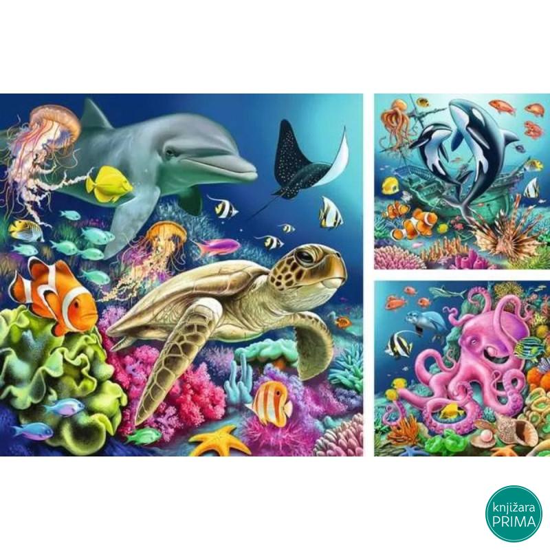 Puzzle RAVENSBURGER Život pod vodom 3x49 