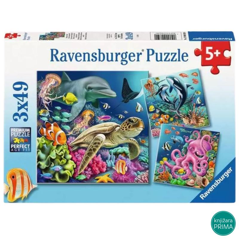 Puzzle RAVENSBURGER Život pod vodom 3x49 