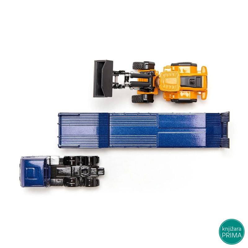 Man kamion sa JCB bagerom SIKU 