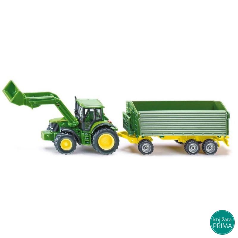 Traktor sa prednjim utovarivačem i prikolicom SIKU 1843 