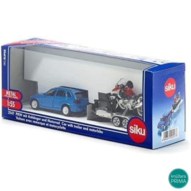 Automobil sa prikolicom i motorom SIKU 2547 