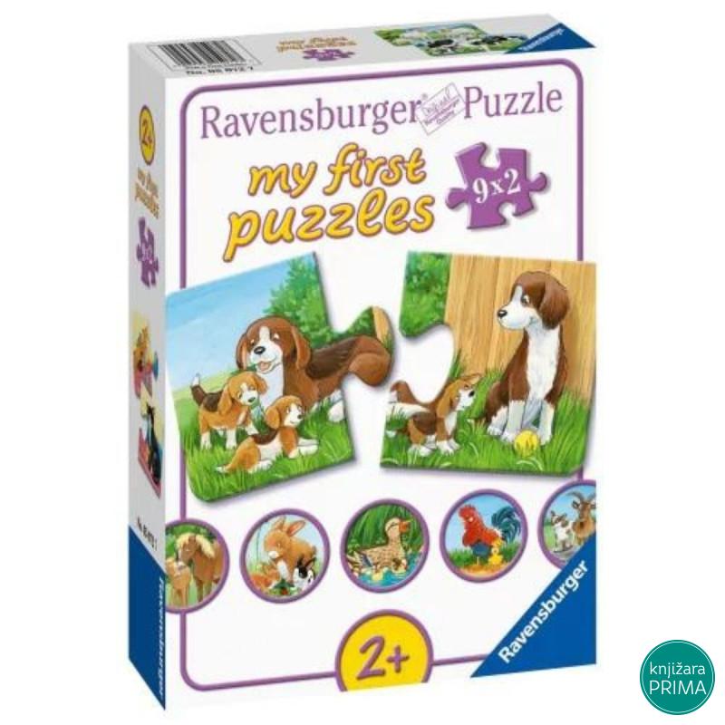 Puzzle RAVENSBURGER Moje prve puzzle životinje 9x2 
