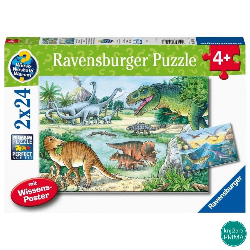 Puzzle RAVENSBURGER Dinosaurusi 2x24 