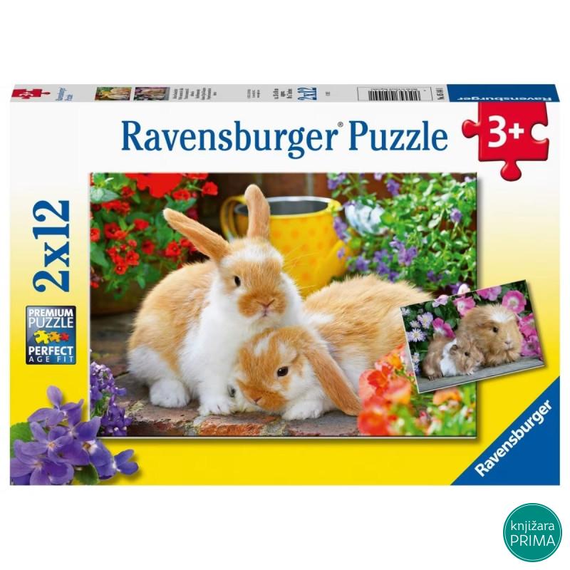 Puzzle RAVENSBURGER Vreme je za maženje 2x12 