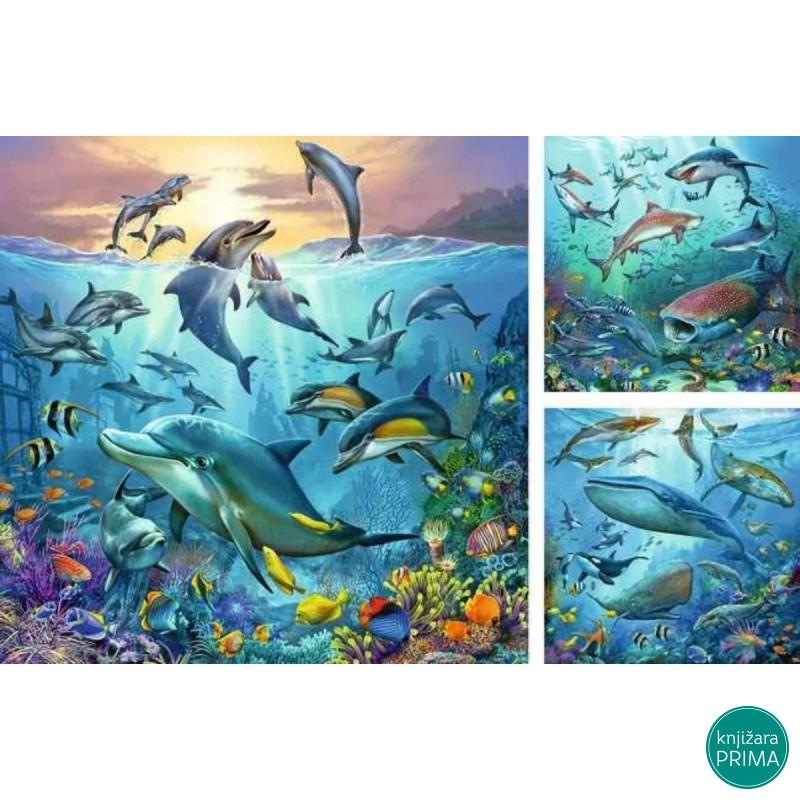 Puzzle RAVENSBURGER Život u okeanu 3x49 