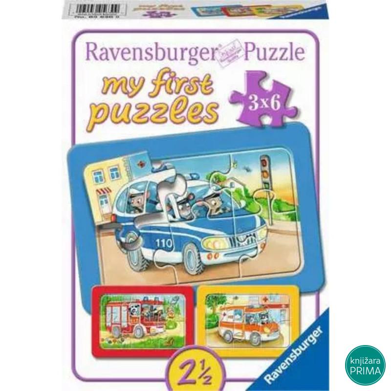 Moje prve puzzle RAVENSBURGER Životinje u akciji 3x6 
