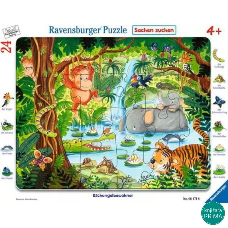 Puzzle RAVENSBURGER Drugari iz džungle 24 