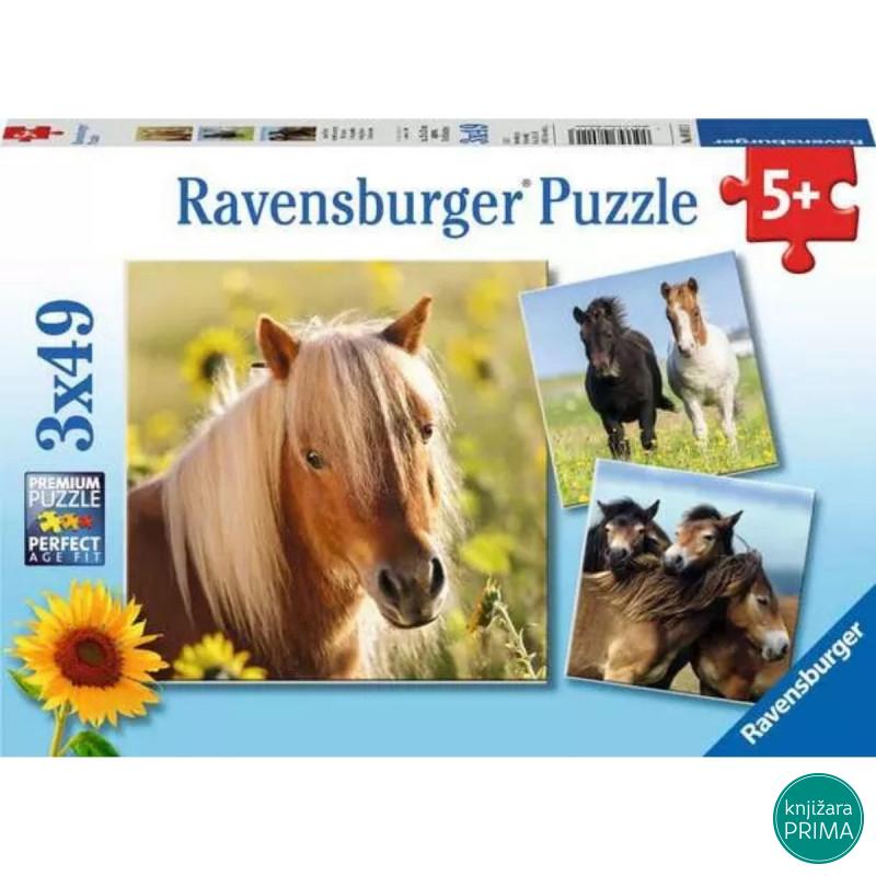 Puzzle RAVENSBURGER Divlji konji 3x49 
