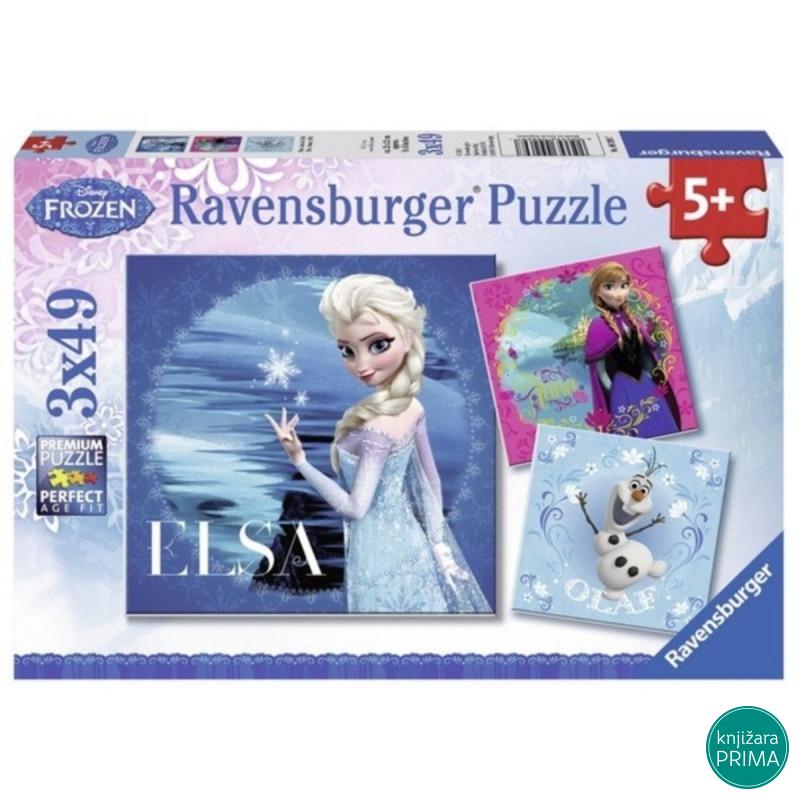 Puzzle RAVENSBURGER Frozen 3x49 