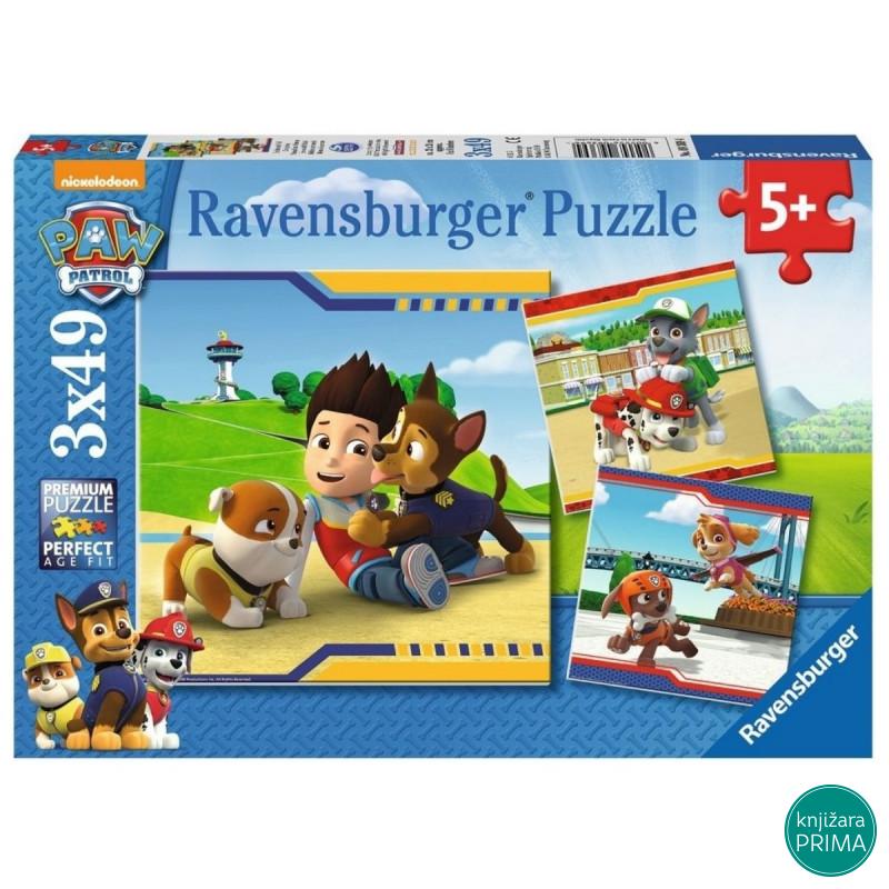 Puzzle RAVENSBURGER Paw Patrol 3x49 