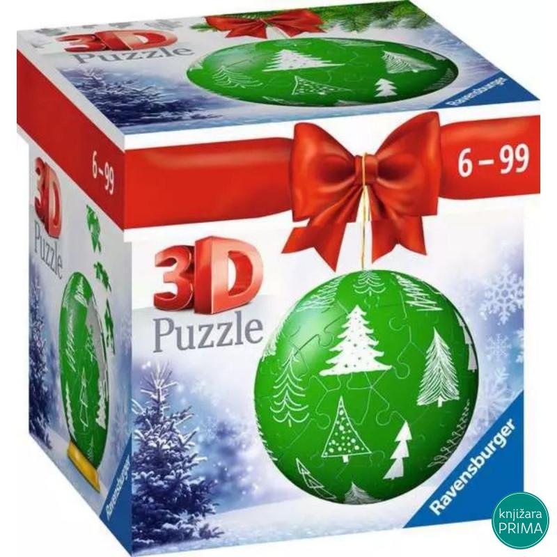 Puzzle 3D RAVENSBURGER Novogodišnja kugla 56 
