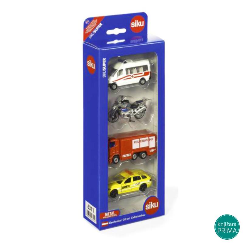 Set sa vozilima raznih službi SIKU 6311s 