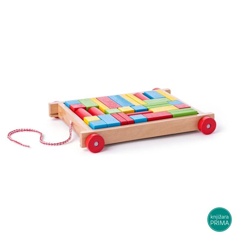 Drvena kutija WOODY sa kockama 