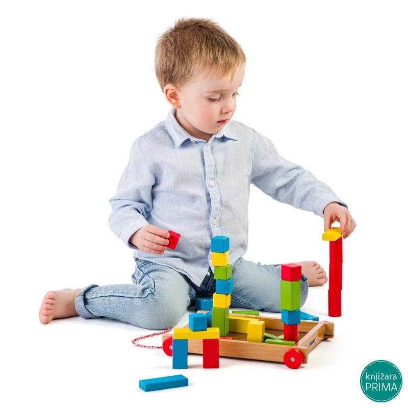 Drvena kutija WOODY sa kockama 