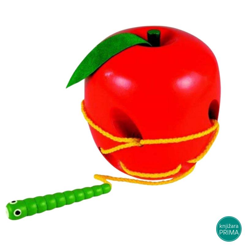 Igra pertlanja WOODY crv i jabuka 