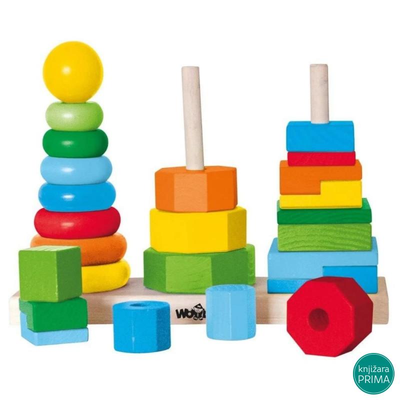 Toranj drvena slagalica WOODY 