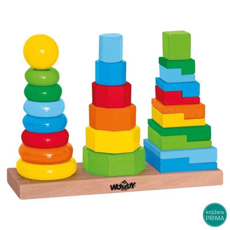 Toranj drvena slagalica WOODY 