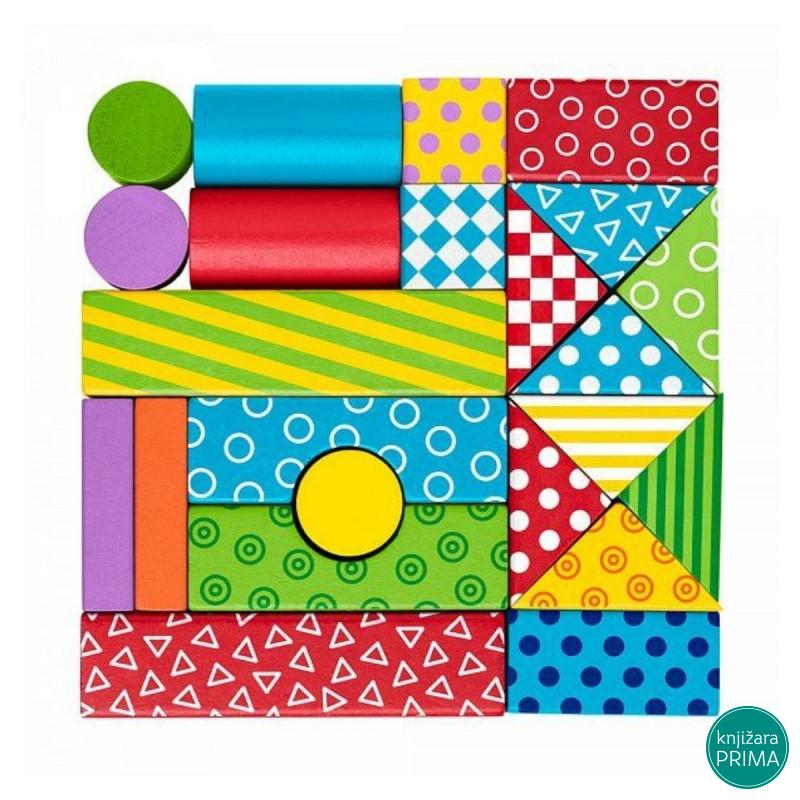 Set kockica WOODY u prikolici 