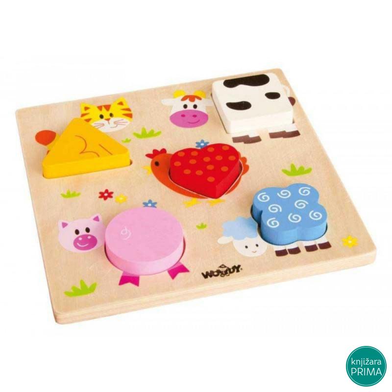 Umetaljka WOODY životinje 
