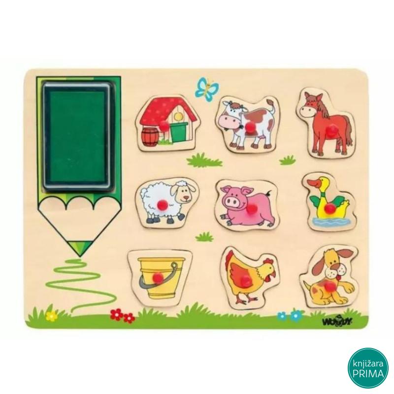 Pečati WOODY domaće životinje 