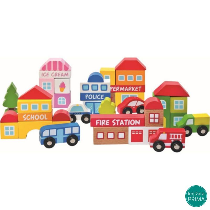 Napravi svoj grad od kocki WOODY 