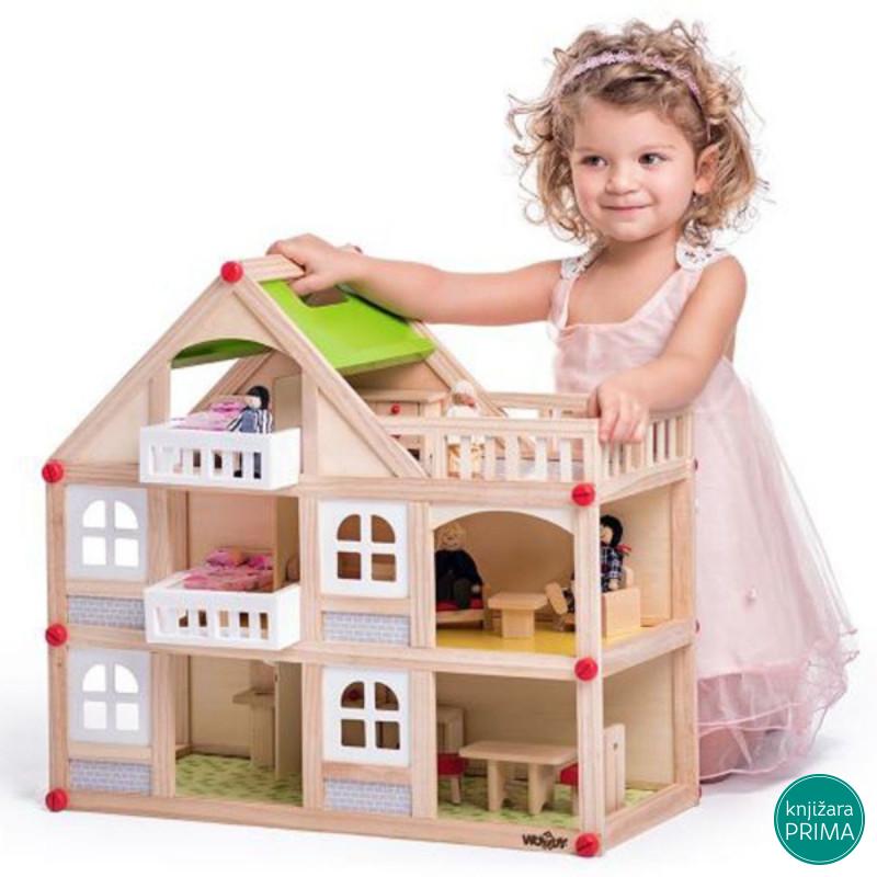 Kućica za lutke WOODY 