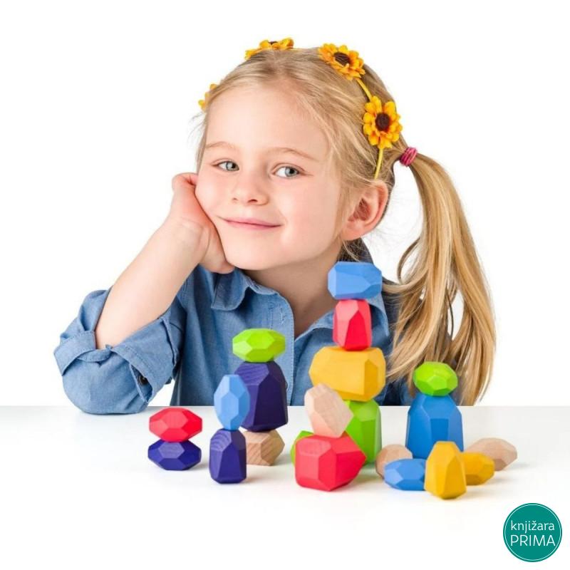 Balans igra WOODY drveno kamenje 