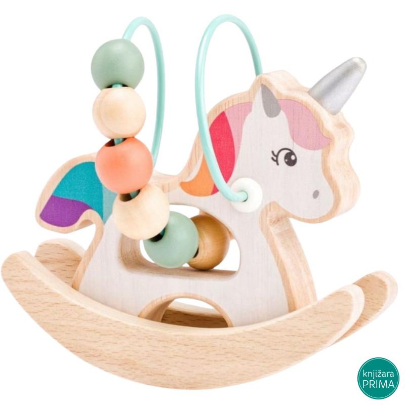 Drveni jednorog WOODY lavirint 